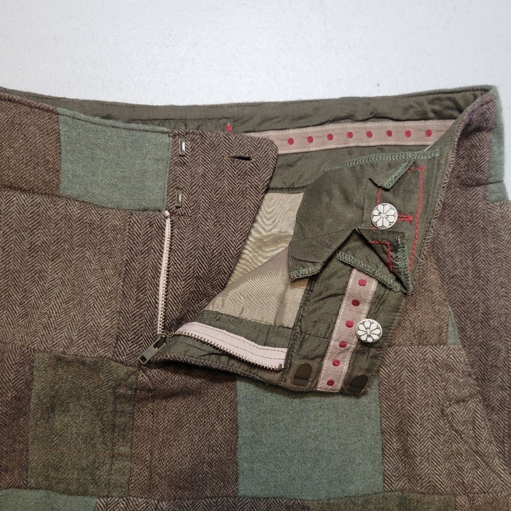 American Eagle Wool Blend Patchwork Mini Skirt in… - image 8